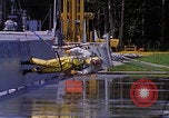Image of NASA researcher testing EVA control backpack Hampton Virginia USA, 1968, second 46 stock footage video 65675079599