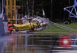 Image of NASA researcher testing EVA control backpack Hampton Virginia USA, 1968, second 49 stock footage video 65675079599