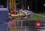 Image of NASA researcher testing EVA control backpack Hampton Virginia USA, 1968, second 54 stock footage video 65675079599