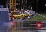 Image of NASA researcher testing EVA control backpack Hampton Virginia USA, 1968, second 55 stock footage video 65675079599
