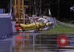 Image of NASA researcher testing EVA control backpack Hampton Virginia USA, 1968, second 60 stock footage video 65675079599