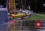 Image of NASA researcher testing EVA control backpack Hampton Virginia USA, 1968, second 61 stock footage video 65675079599
