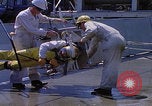 Image of NASA men fixing peroxide-powered EVA backpack Hampton Virginia USA, 1968, second 10 stock footage video 65675079600