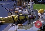 Image of NASA men fixing peroxide-powered EVA backpack Hampton Virginia USA, 1968, second 57 stock footage video 65675079600