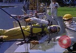 Image of NASA men fixing peroxide-powered EVA backpack Hampton Virginia USA, 1968, second 58 stock footage video 65675079600