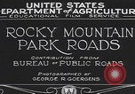 Immagine di Strade del Parco Nazionale delle Montagne Rocciose Colorado United States USA, 1927, secondo 8 filmato di repertorio 65675079621