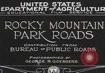 Immagine di Strade del Parco Nazionale delle Montagne Rocciose Colorado United States USA, 1927, secondo 10 filmato di repertorio 65675079621