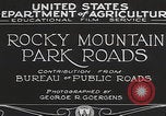 Immagine di Strade del Parco Nazionale delle Montagne Rocciose Colorado United States USA, 1927, secondo 11 filmato di repertorio 65675079621