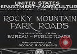 Immagine di Strade del Parco Nazionale delle Montagne Rocciose Colorado United States USA, 1927, secondo 16 filmato di repertorio 65675079621