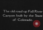 Standbild Straßen im Rocky Mountain Nationalpark Colorado United States USA, 1927, aus Sekunde 1 historischem Filmmaterial Videoclip 65675079624
