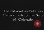 Standbild Straßen im Rocky Mountain Nationalpark Colorado United States USA, 1927, aus Sekunde 3 historischem Filmmaterial Videoclip 65675079624