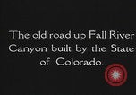 Standbild Straßen im Rocky Mountain Nationalpark Colorado United States USA, 1927, aus Sekunde 4 historischem Filmmaterial Videoclip 65675079624