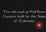 Standbild Straßen im Rocky Mountain Nationalpark Colorado United States USA, 1927, aus Sekunde 7 historischem Filmmaterial Videoclip 65675079624