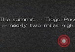 Standbild Fahrt durch den Tioga Mountain Pass California United States USA, 1937, aus Sekunde 14 historischem Filmmaterial Videoclip 65675079630