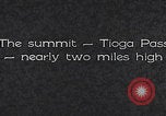 Standbild Fahrt durch den Tioga Mountain Pass California United States USA, 1937, aus Sekunde 18 historischem Filmmaterial Videoclip 65675079630
