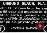 Immagine di John D Rockefeller gioca a golf Florida United States USA, 1925, secondo 4 filmato di repertorio 65675079641