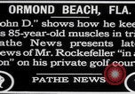 Immagine di John D Rockefeller gioca a golf Florida United States USA, 1925, secondo 14 filmato di repertorio 65675079641