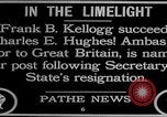 Image Frank B Kellogg devient secrétaire d'État United States USA, 1925, de la seconde 10 séquences d'archives historiques vidéo 65675079642