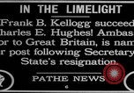 Image Frank B Kellogg devient secrétaire d'État United States USA, 1925, de la seconde 11 séquences d'archives historiques vidéo 65675079642