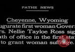 Immagine di Inaugurazione di Nellie Tayloe Ross Cheyenne Wyoming USA, 1925, secondo 9 filmato di repertorio 65675079644