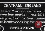 Image of HMS M1 submarine firing 13-inch gun England United Kingdom, 1925, second 4 stock footage video 65675079647