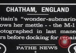 Image of HMS M1 submarine firing 13-inch gun England United Kingdom, 1925, second 9 stock footage video 65675079647