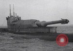 Image of HMS M1 submarine firing 13-inch gun England United Kingdom, 1925, second 42 stock footage video 65675079647