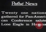 Image of Charles Lindbergh visits Havana Cuba Havana Cuba, 1928, second 14 stock footage video 65675079648