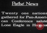 Image of Charles Lindbergh visits Havana Cuba Havana Cuba, 1928, second 15 stock footage video 65675079648