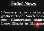 Image of Charles Lindbergh visits Havana Cuba Havana Cuba, 1928, second 17 stock footage video 65675079648