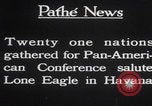 Image of Charles Lindbergh visits Havana Cuba Havana Cuba, 1928, second 18 stock footage video 65675079648