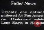 Image of Charles Lindbergh visits Havana Cuba Havana Cuba, 1928, second 21 stock footage video 65675079648