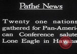 Image of Charles Lindbergh visits Havana Cuba Havana Cuba, 1928, second 24 stock footage video 65675079648