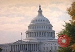 Image of US Capitol Building in late summer Washington DC USA, 1962, second 44 stock footage video 65675079656