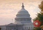 Image of US Capitol Building in late summer Washington DC USA, 1962, second 50 stock footage video 65675079656