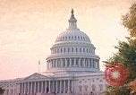 Image of US Capitol Building in late summer Washington DC USA, 1962, second 51 stock footage video 65675079656