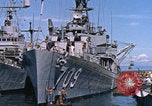 Image of GTMO US ships docked Guantanamo Bay Cuba, 1962, second 3 stock footage video 65675079674