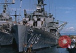 Image of GTMO US ships docked Guantanamo Bay Cuba, 1962, second 9 stock footage video 65675079674