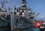 Image of GTMO US ships docked Guantanamo Bay Cuba, 1962, second 19 stock footage video 65675079674