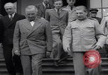 Image of Potsdam Conference Truman Stalin meeting Potsdam Germany, 1945, second 18 stock footage video 65675079678