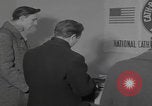 Standbild Caritas Haus Wien verarbeitet ungarische Flüchtlinge Wien Österreich, 1956, aus Sekunde 51 historischem Filmmaterial Videoclip 65675079683