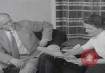 Image of Hungarian refugee shopping Chicago Illinois USA, 1956, second 40 stock footage video 65675079693