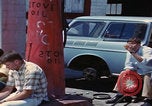 Image of flat tire desert driving United States USA, 1967, second 40 stock footage video 65675079702