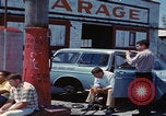 Image of flat tire desert driving United States USA, 1967, second 44 stock footage video 65675079702
