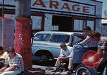 Image of flat tire desert driving United States USA, 1967, second 46 stock footage video 65675079702
