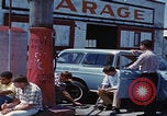 Image of flat tire desert driving United States USA, 1967, second 55 stock footage video 65675079702
