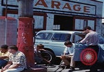 Image of flat tire desert driving United States USA, 1967, second 56 stock footage video 65675079702