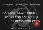 Image of communists protest Ford New York City USA, 1932, second 1 stock footage video 65675079705