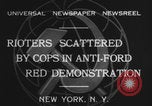 Image of communists protest Ford New York City USA, 1932, second 4 stock footage video 65675079705
