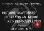 Image of communists protest Ford New York City USA, 1932, second 6 stock footage video 65675079705